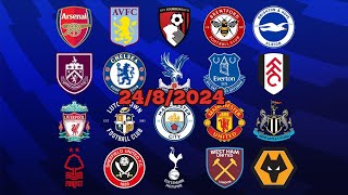 PREMIER LEAGUE TODAYS FIXTURES LINESUP AND WINNERS PREDICTION 2482024 [upl. by Doralynne685]