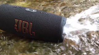 JBL CHARGE 5 WATER TEST ON THE RIVER [upl. by Ydnir]