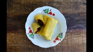 Kuih Ketayap LabuKabochaJapanese PumpkinDadar Gulung [upl. by Rainer]