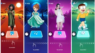 ENCANTO BRUNO vs SOFIA THE FRAST vs JISOO FLOWER vs DOREMON vs tiles hop EDM rush [upl. by Eustis945]