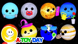 LEARN PLANETS 🌎 🪐 COMPILATION  Planet SIZES for BABY  Funny Planet comparison for kids  Planets [upl. by Acireit]