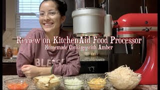 KitchenAid Food Processor Attachment Demo amp Review [upl. by Boffa89]