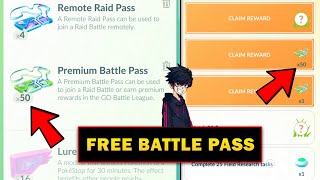 How To Get Free Battle Pass in Pokemon Go  Pokemon Go New Trick to get Free Premium Battle Pass [upl. by Addi836]