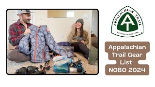 Appalachian Trail 2024 NOBO Gear List [upl. by Anayeek]