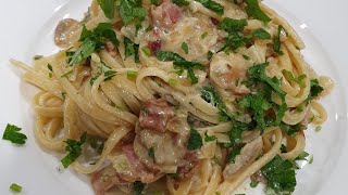 Linguine Boscaiola [upl. by Hgalehs647]