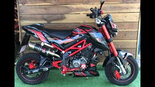 Benelli tnt 125 with big bore kit  first start up [upl. by Henka]