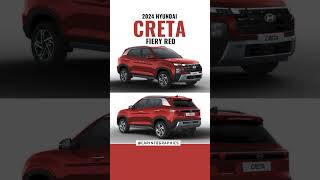 2024 Hyundai Creta Fiery Red ❤️ [upl. by Ellett]