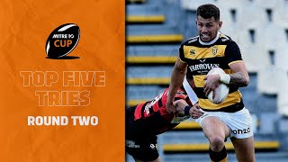 Mitre 10 Cup  Top Five Tries Round 2 [upl. by Scoter449]