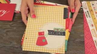 Simple Stories SNAP Homespun Recipe Binder Class Kit [upl. by Nirret613]