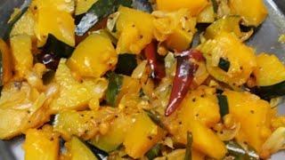 பூசணிக்காய் பொரியல்  Poosanikai Recipe in Tamil  Poosanikai Poriyal  Pumpkin Poriyal in Tamil [upl. by Llohcin]