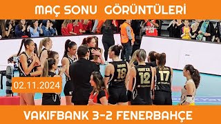 Maç Sonu Görüntüleri Vakıfbank 32 Fenerbahçe Medicana 02112024 [upl. by Llezo]