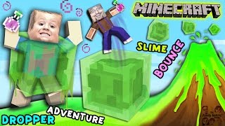 Minecraft Slime Bounce  FGTEEV Dropper Parkour Adventure MiniGame Map [upl. by Jezabelle]