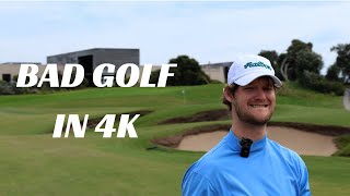 REALLY BAD GOLF IN 4K MOONAH LINKS LEGEND COURSE [upl. by Anilegnave380]