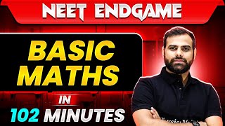 BASIC MATHS in 102 Minutes  NEET 2024 [upl. by Annotahs]