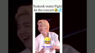 When Teakook Water Fight At The Concert 🤣💦 shorts V junkook bts [upl. by Avid917]