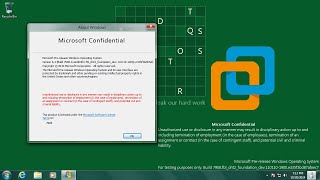 Installing Windows 8 Build 7908 in VMware Workstation [upl. by Dlanigger]