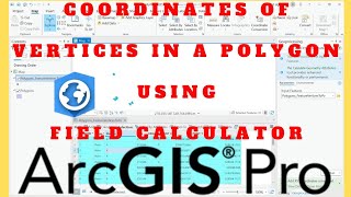 Polygon Vertex Coordinates in ArcGIS Pro  Feature Vertices to Points  Add Geometry Attributes [upl. by Erdua]