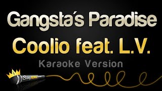 Coolio feat LV  Gangstas Paradise Karaoke Version [upl. by Ayahs]