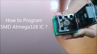 How to Program SMD Atmega328 TQFP32 IC [upl. by Enitsirhk]