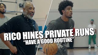 Rico Hines Private Runs featuring Scoot Henderson Kevon Looney John Wall Shaedon Sharpe amp MORE [upl. by Ayatnohs]