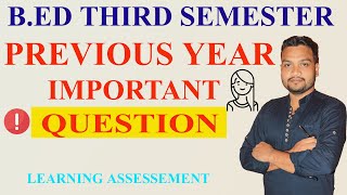 learning assessment important questionlearning assessment previous year questionbed 3rd semester [upl. by Nnairac868]