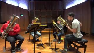 Sydney Ophicleide Quartet plays MendelssohnTelemann [upl. by Treulich706]