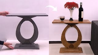 Unique Ideas  DIY Technique Cement Coffee Table  Handmade Ideas From Cement To Decorate [upl. by Enidaj]