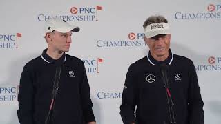 Jason and Bernhard Langer Winners Sunday Presser 2023 PNC Championship [upl. by Hoxie]