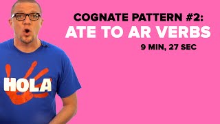 Spanish Cognate Pattern 2 ATE to AR Verbs S03E02 [upl. by Angelle]