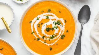 Sweet Potato and Carrot Soup Recipe [upl. by Iclehc]