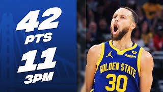 Steph Curry Posts 3PT SEASONHIGH  11 THREES 🔥  February 8 2024 [upl. by Liuqnoj391]