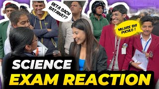 Students Reaction on Science Exam🔥Easy Paper Tough MCQ😥Class 10 CBSE Board exam😎 [upl. by Ardnek36]