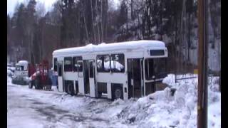 bærum kranservice velter en buss igjen [upl. by Ronna]