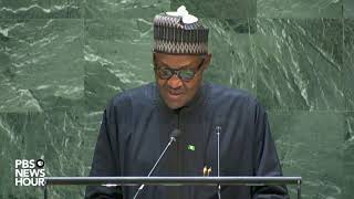 WATCH Nigeria President Muhammadu Buharis full speech to the UN General Assembly [upl. by Hibbert]