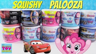 Fashems Mashems Squishy Pop Palooza Disney Cars Barbie My Little Pony Toy Review  PSToyReviews [upl. by Durwood]