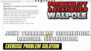 352 Marginal Distribution  Probability amp Statistics for Engineers amp Scientists by Walpole 9th Ed [upl. by Aicatan859]