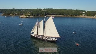 Drone Video Gloucester Schooner Festival 2015  Parade of Sail [upl. by Sheline]