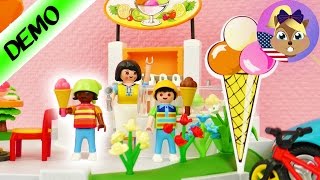 Playmobil NEW ICE CREAM PARLOR IN PLAYMOBIL CITY  Delicious Ice Cream [upl. by Nnylannej]