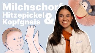 Neurodermitis Milchschorf Kopfgneis amp Hitzepickel🔥 beim Kind Baby Ärztin hilft [upl. by Horbal]