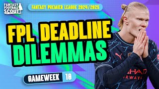 FPL DEADLINE DILEMMAS GW10 💥  WILL PRAS  MO SELL HAALAND  Fantasy Premier League Tips 202425 [upl. by Reade]