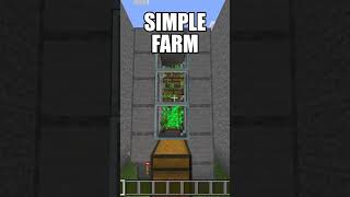 SIMPLE SUGARCANE FARM in Minecraft Bedrock minecraft [upl. by Nylcaj]