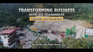 Transforming Business with JCB Telehandler in Tunnel Application  Max Infra India Pvt Ltd [upl. by Issirk]