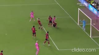 GOL DE MESSI Y LO EMPATA intermiami VS ATLANTA UNITED MLS 2024 [upl. by Neibart772]