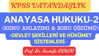 KPSS Vatandaşlık Anayasa Hukuku2 amp Konu Anlatımı ve Soru Çözümü anayasahukuku anayasa [upl. by Seve]