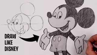 How To Draw Mickey Mouse  Sketch Tutorial [upl. by Siva]