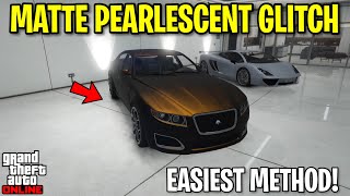 NEW HOW TO PUT MATTE PEARLESCENT ON ANY CAR IN GTA 5 ONLINE 2023 SOLO MATTE PEARLESCENT GLITCH [upl. by Rafaellle]