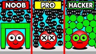 NOOB vs PRO vs HACKER HIDE BALL [upl. by Dadivitan]