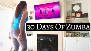 ZUMBA WEIGHT LOSS FROM HOME  30 Day Fitness Transformation Before amp After  Nintendo Switch Results [upl. by Evette]