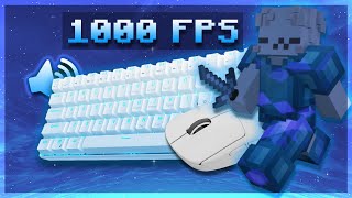 AquaBlue Bedwars ASMR Keyboard amp Mouse Sounds  Minecraft Bedwars [upl. by Sim302]