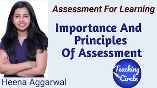 Importance amp Principles Of Assessment  BED  Assessment For Learning  By Heena [upl. by Alida35]